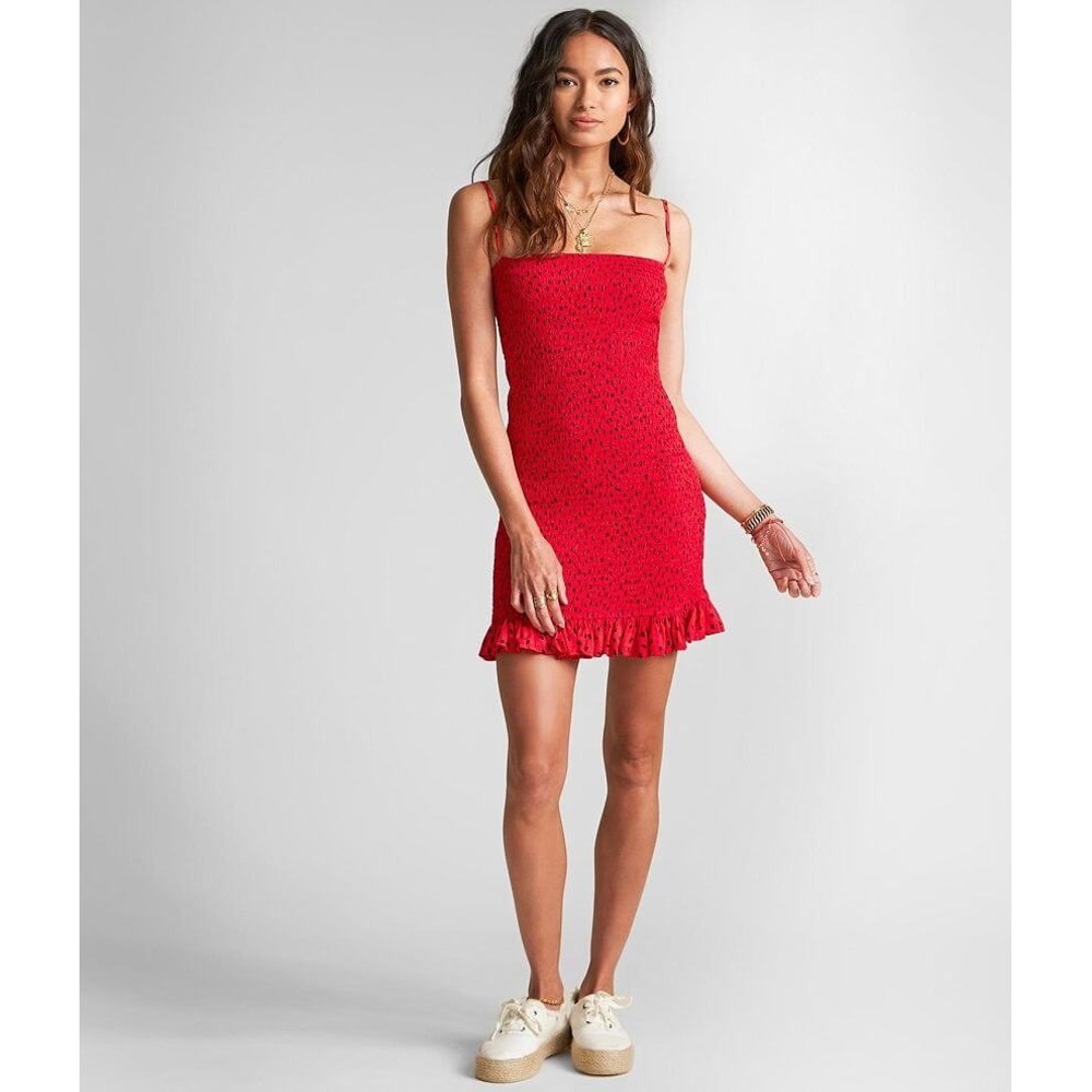 Billabong Sincerely Jules Red Mini‎ Dress Size S